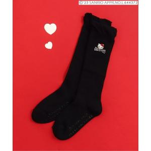 靴下 キッズ ハローキティリボンハイソックス