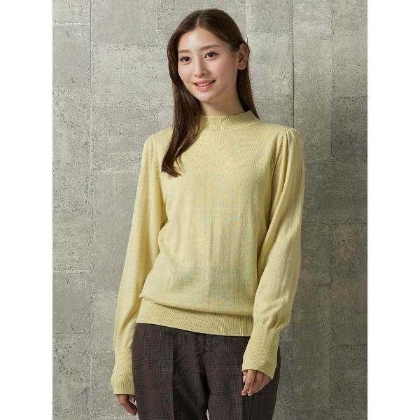 ニット セーター イタリー糸　ハイネックニット　オフホワイト/イエロー/サックス/ネイビー/ワイン ...