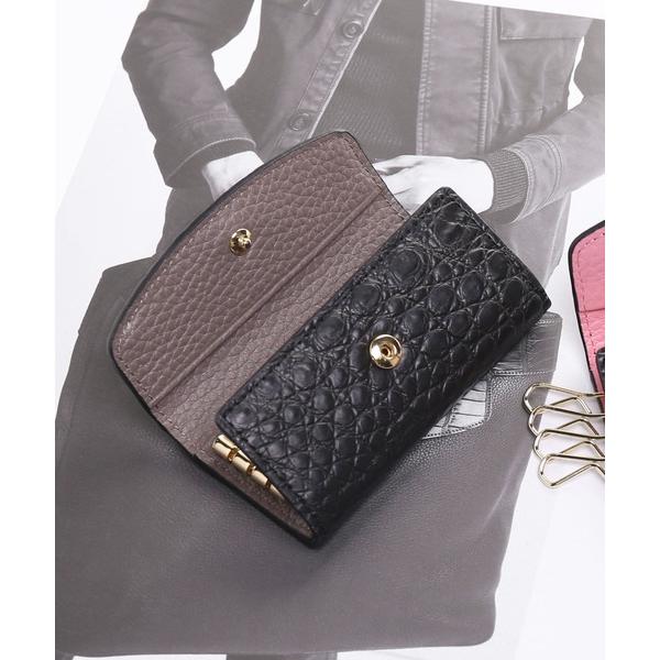 キーケース クロコダイルレザーキーケース4連