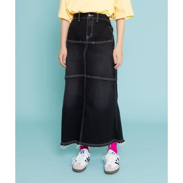 デニムスカート デザインデニムロングスカート