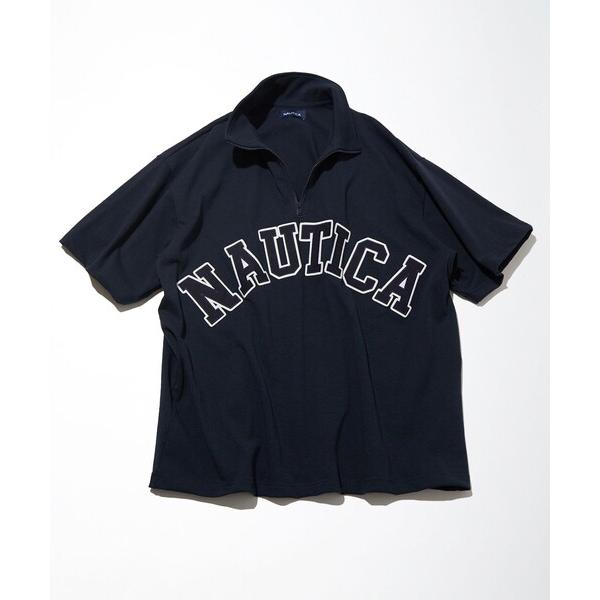 「NAUTICA」 半袖Tシャツ MEDIUM ネイビー メンズ