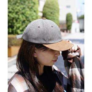 帽子 キャップ レディース THE FACTORY MADE/ザファクトリーメイド/CHECK BICOLOR CAP