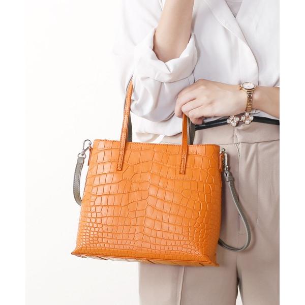 ハンドバッグ クロコダイルレザーミニハンドバッグ