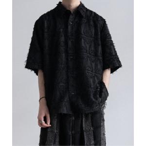 シャツ ブラウス メンズ Various loose regular shirts -fringe jacquard- / バリアスルーズレギュラーシ｜zozo