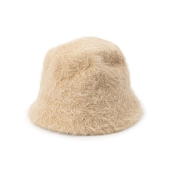 帽子 ハット アンゴラ風バケットハット レディース