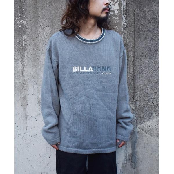 セーター ニット 「ヴィンテージ古着」BILLABONG /ビラボン ロゴ刺繍 ニットセーター メン...
