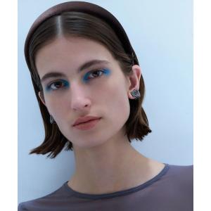 【アレクサンドル　ドュ　パリ】　カチューシャ デニム　ビーズ付き　ヘアバンド ALEXANDRE DE PARIS（アレクサンドル ドゥ パリ） カチューシャ