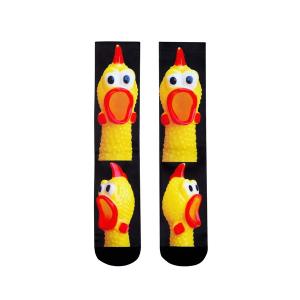 靴下 プリントソックス クルー丈 靴下 26-28cm／HIPSHOP（ヒップショップ） メンズ