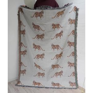 ブランケット パッチワーク ハンドメイド マルチカバー 100cm×100cm