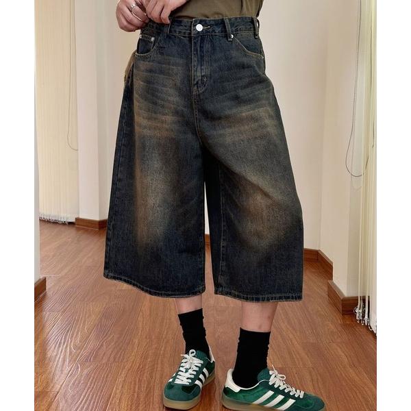 ジーンズ wide flare cropped denim pant/ワイド フレア クロップド デ...