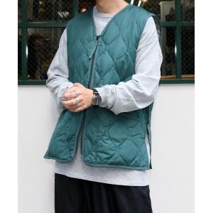 ダウンベスト ダウン メンズ TAION/タイオン MILITARY W-ZIP V NECK DOWN VEST ミリタリー Vネックジップ ダウン｜ZOZOTOWN Yahoo!店