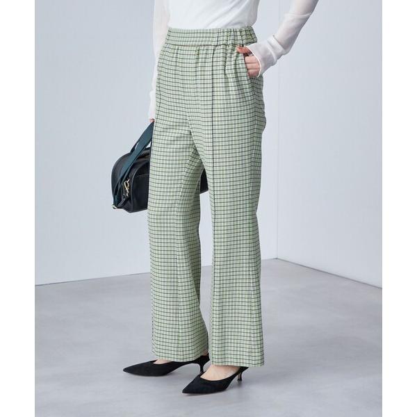 パンツ PLA チェック / ソリッド フレア パンツ  レディース