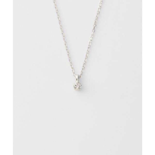 ネックレス シルバーダイヤモンドネックレス（0.03 ct） レディース