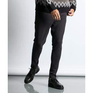 パンツ スラックス メンズ 「WEB限定アイテム」WOOL LIKE「GUM STRETCH」SLIM TROUSERS：ウールフェイス「ガムストレッ