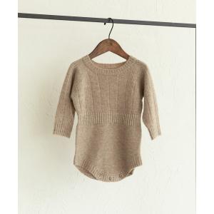 ベビー服 キッズ 「sea and shells by pairmanon」「ベビー」透かし編み ニットロンパース｜zozo