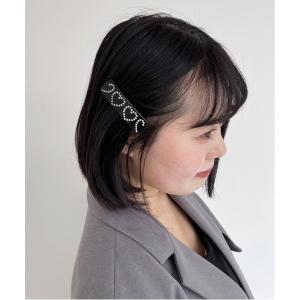 ヘアクリップ レディース ラインストーンハートバレッタ  989739｜zozo