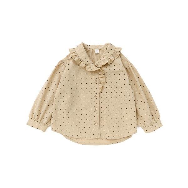 チュニック n.o.u.s フリルドットブラウス キッズ 子供服 女の子