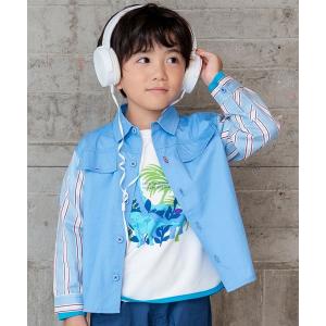 ブラウス シャツ 切り替えワークシャツ キッズ 子供服 男の子