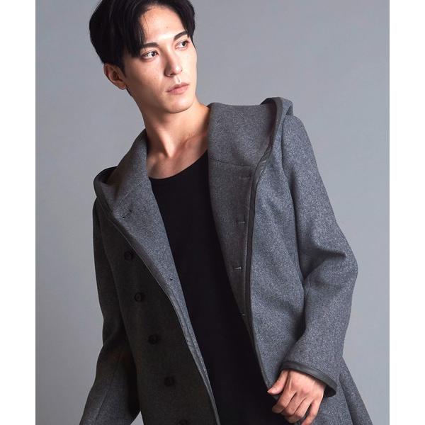 ダッフルコート コート 「NO ID.」Piping Hooded Long Coat / パイピン...