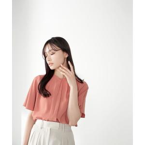 「NATURAL BEAUTY BASIC」 半袖ブラウス SMALL オレンジ レディース｜zozo