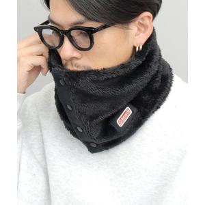 ネックウォーマー スヌード フロントスナップ ボア ネックウォーマー
