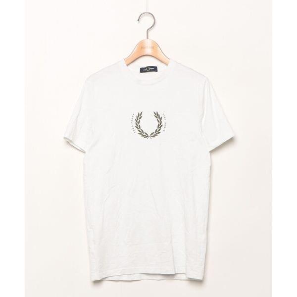 「FRED PERRY」 半袖Tシャツ X-SMALL ホワイト レディース