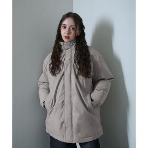 ダウンコート ダウンジャケット スタンドカラー 中綿 ダウン オーバー コート レディース メンズ