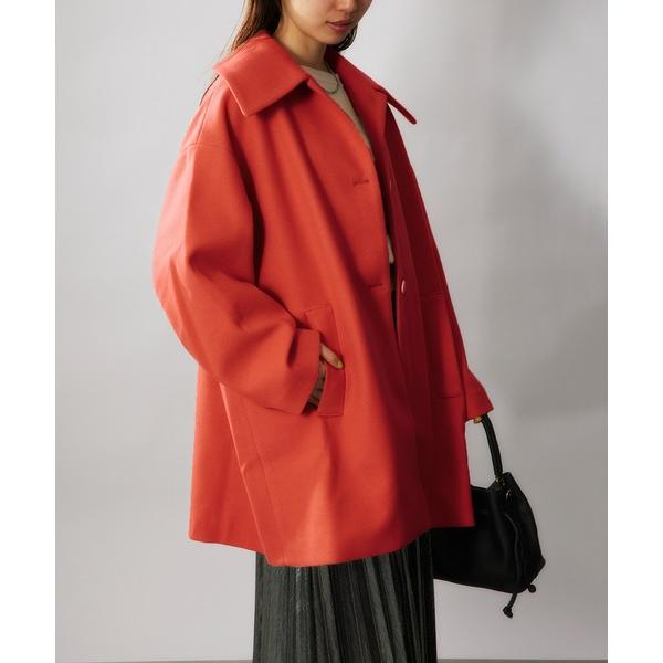 ステンカラーコート コート 「SETUP7」ビッグカラーバルマカーンコート ステンカラーコート レデ...