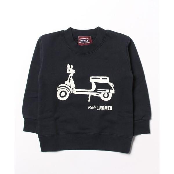 tシャツ P.FIELD　日本製　　スクーター　プリント　トレーナー キッズ 子供服 男の子 女の子