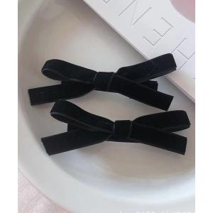 VIBGYOR ヘアクリップ pur chouchou/ベロア リボン ヘアクリップ P4527