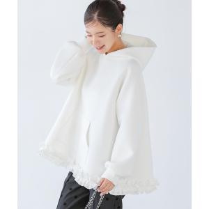 パーカー 「ZOZO限定カラー」裾フリルテントラインフーディー レディース