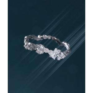 e.m.（イーエム） 指輪 リング SILVER925ブルーダイヤ印台ピンキー