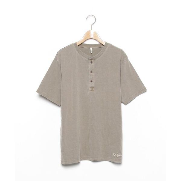 「The DUFFER of ST.GEORGE」 半袖Tシャツ MEDIUM ダークオリーブ メン...