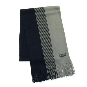 LAMBDA マフラー ウール ラッセルストライプ メンズ レディース