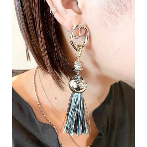 イヤリング 「amplis/アンプリス」with tassel earring / ウィズタッセルイ...