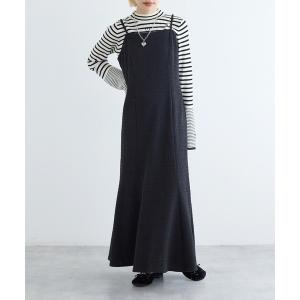 ワンピース ポコポコジャガードキャミワンピース レディース