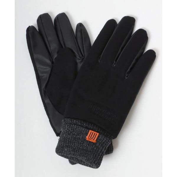 手袋 UNIVERSAL OVERALL/ユニバーサルオーバーオール メルトン フェイクレザー リブ...