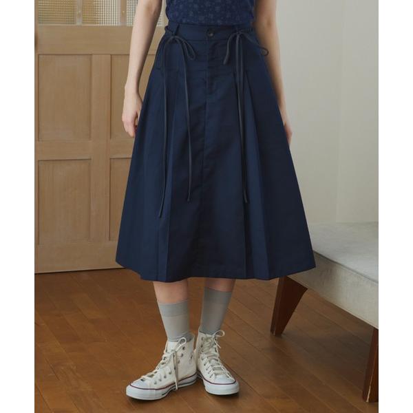 スカート 2way ribbon belt skirt/ウエストリボンタックスカート