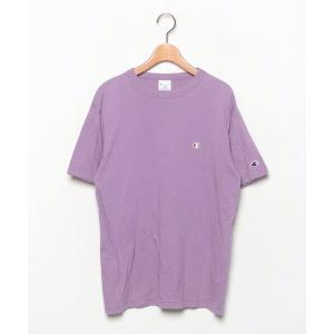 「Champion」 ワンポイント半袖Tシャツ L パープル メンズ｜zozo