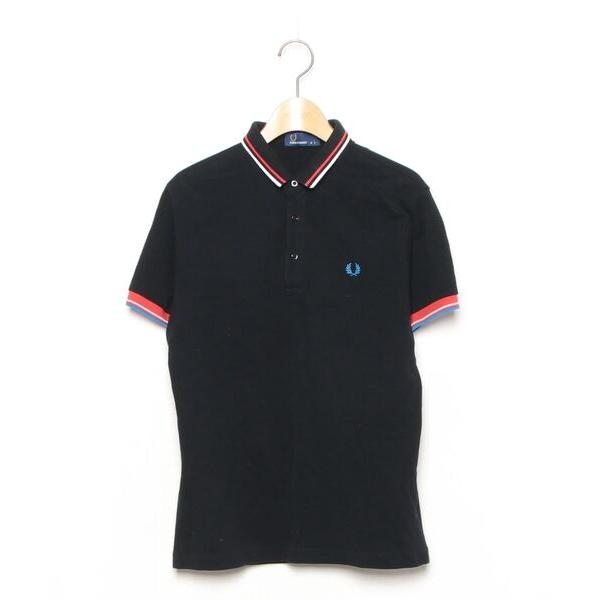 「FRED PERRY」 半袖ポロシャツ SMALL ブラック メンズ