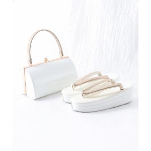 草履バッグセット 3段 無地 レディース