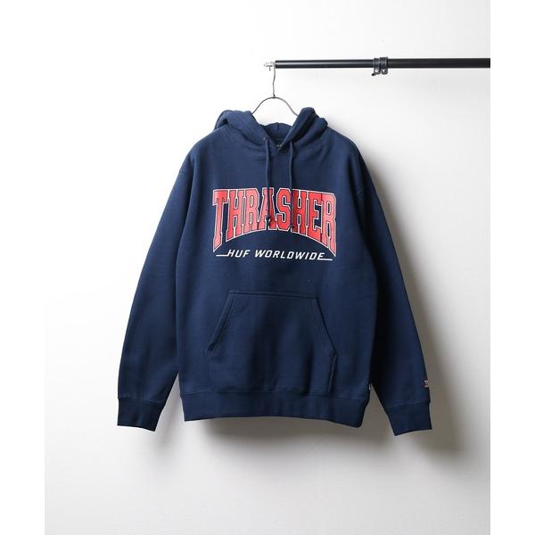 パーカー メンズ HUF × THRASHER” BAYVIEW P/O HOODIE