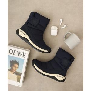 ブーツ ベロクロミドルカットダウンブーツ レディース