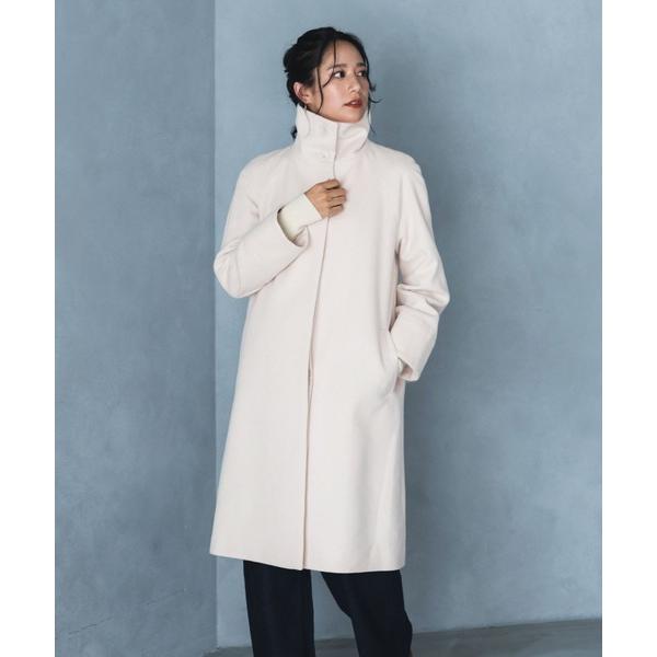 コート アウター 「Filomo」スタンドカラーコートロングカシミヤ＆ウール レディース
