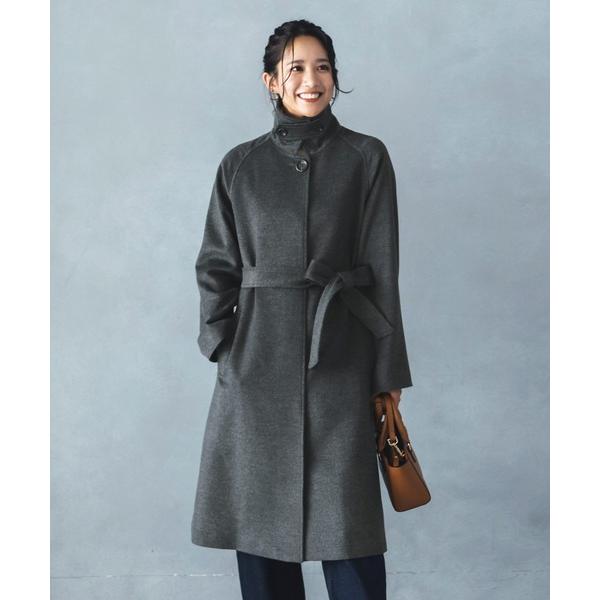 ステンカラーコート コート 「Filomo」カシミヤブレンドウールステンカラーコート レディース