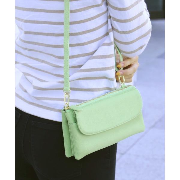ショルダーバッグ バッグ 「HALEINE」牛革レザーミニショルダーバッグ レディース