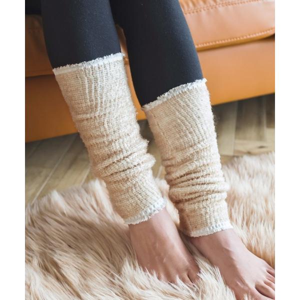 レッグウォーマー あったかベビーアルパカ＆コットンレッグウォーマーロング レディース