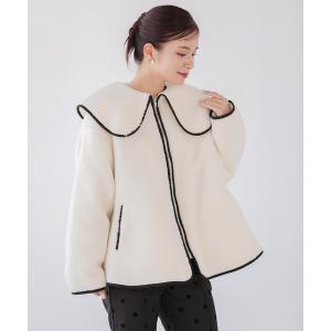 コート アウター 「ZOZO限定商品」ビッグカラーテントラインパイピングボアアウター レディース