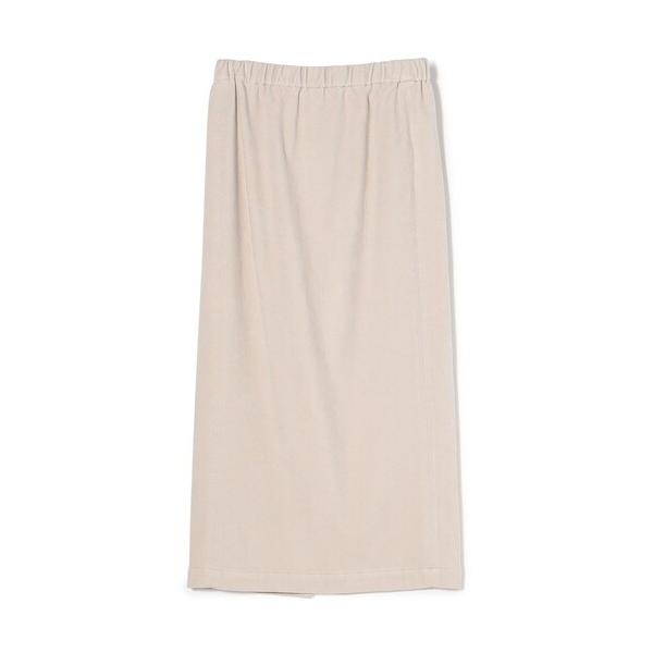 スカート ストレッチモールスキン Iラインミディスカート