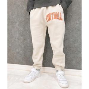 パンツ 「ユニセックス」裏起毛　アメカジプリント　スウェットパンツ キッズ 子供服 男の子 女の子